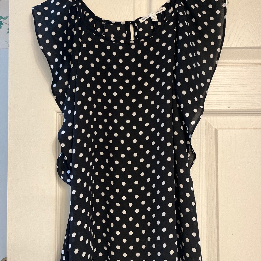 Polka dot blouse